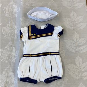 Vintage sailor romper by Petit Jouet